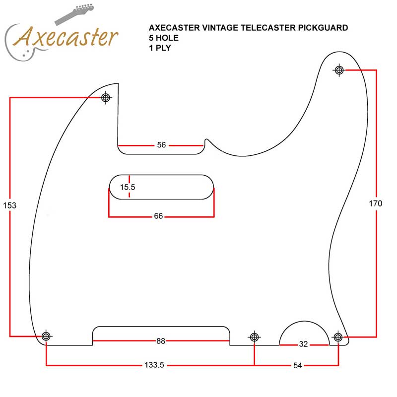 Telecaster Single Ply Pickguard [PGTL-1PLY] - £14.00 jaguar wiring diagram pdf 