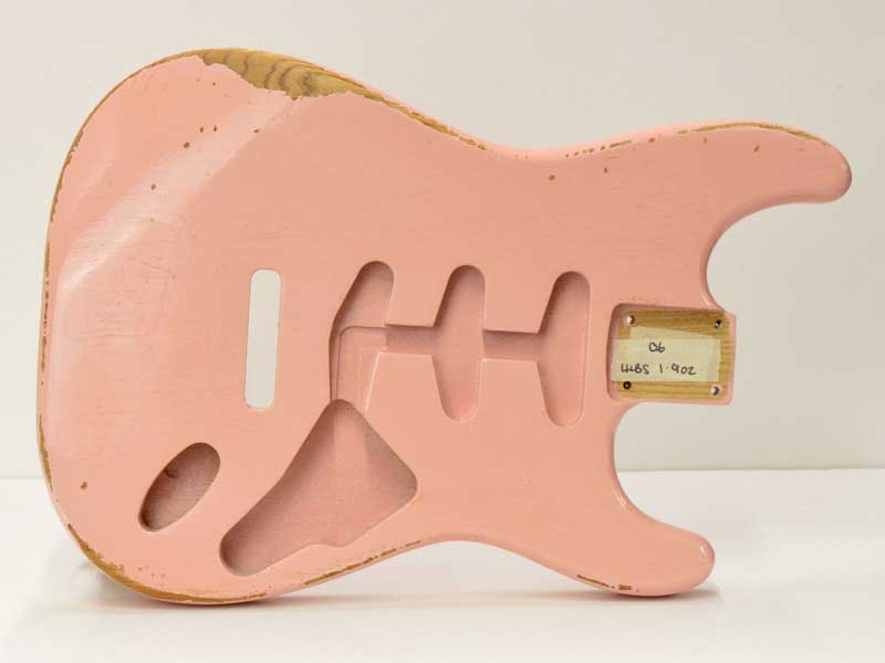Nitro Relic Swamp Ash Stratocaster Body Shell Pink
