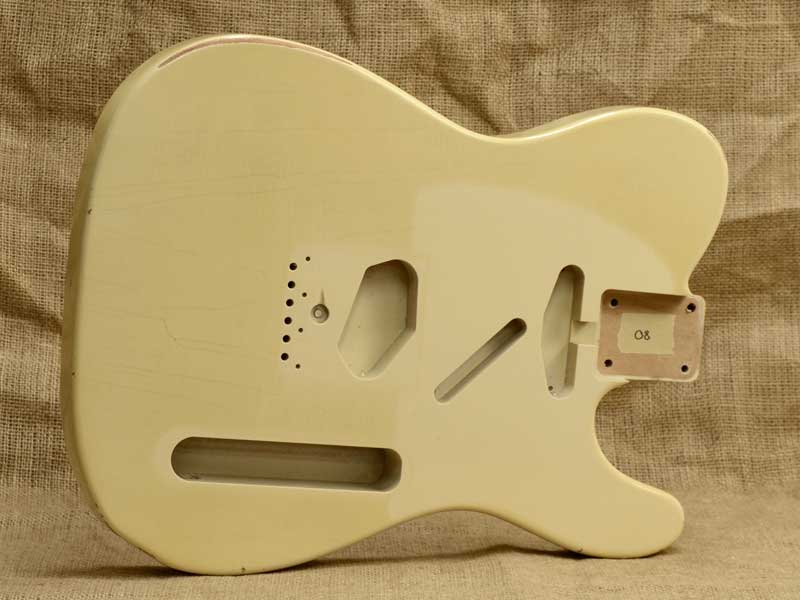Aged Opaque Blonde Nitro Alder Telecaster Body