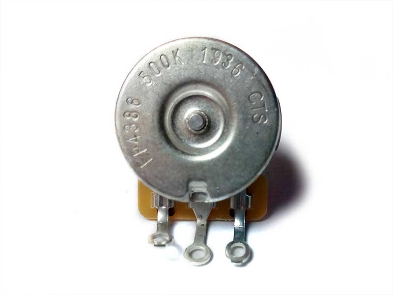 CTS 500K Potentiometer (split shaft) Audio Taper - Vintage Back