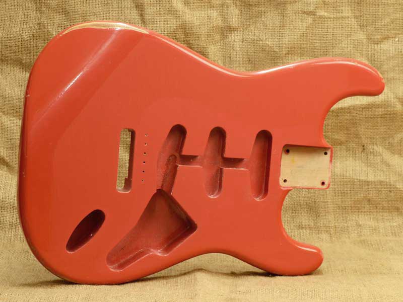 Nitro Relic Alder Stratocaster Body Fiesta Red