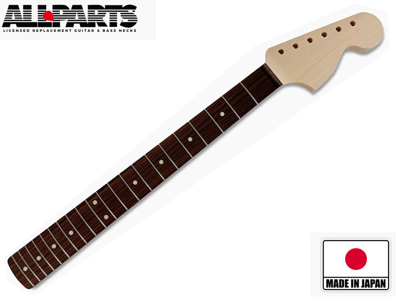 Allparts LRO Stratocaster Neck Large Headstock Rosewood F/board