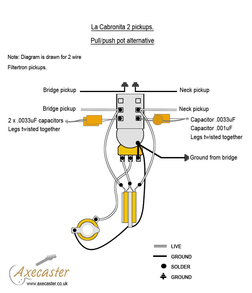 La Cabronita 2 pickup Capacitor kit [LaCabCaps] - £1.25 dual 12v toggle switch wiring diagram 