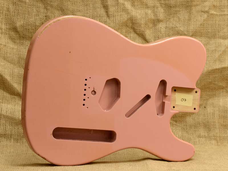 Shell Pink Nitro Alder Telecaster Body