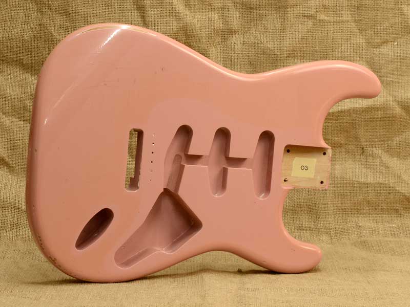 Nitro Relic Alder Stratocaster Body Shell Pink