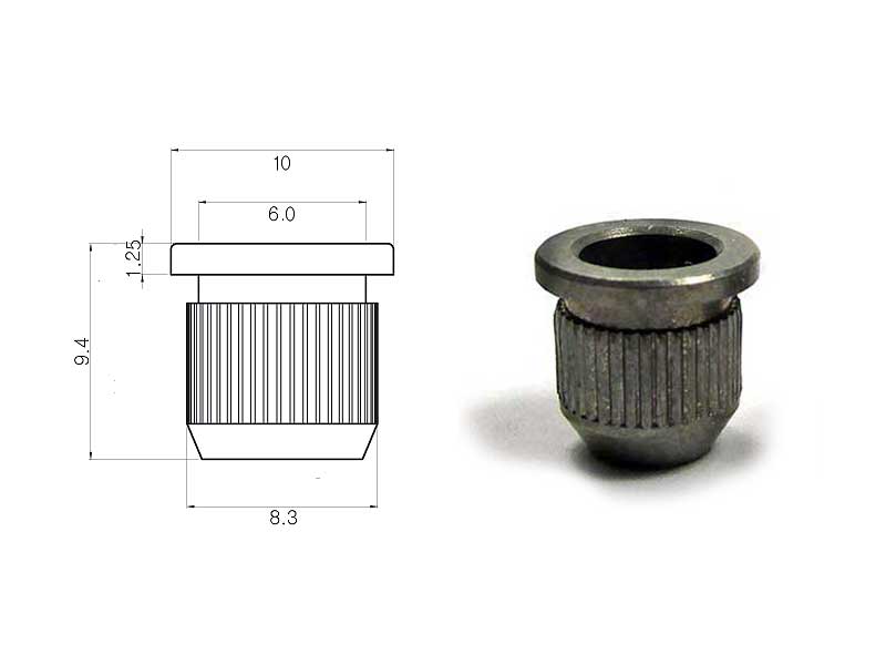 Vintage Knurled Ferrules - Aged - Click Image to Close