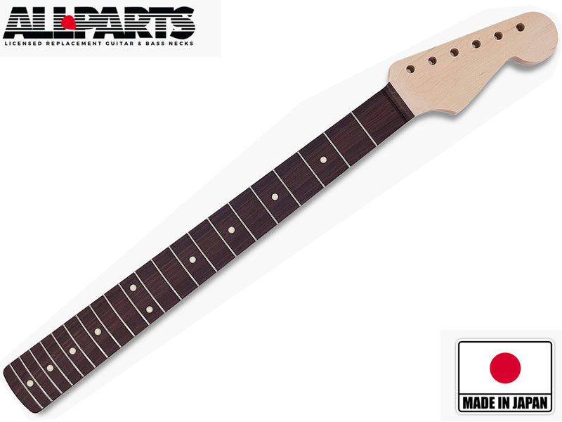 Allparts SRO-V Stratocaster Neck Rosewood Fingerboard V profile