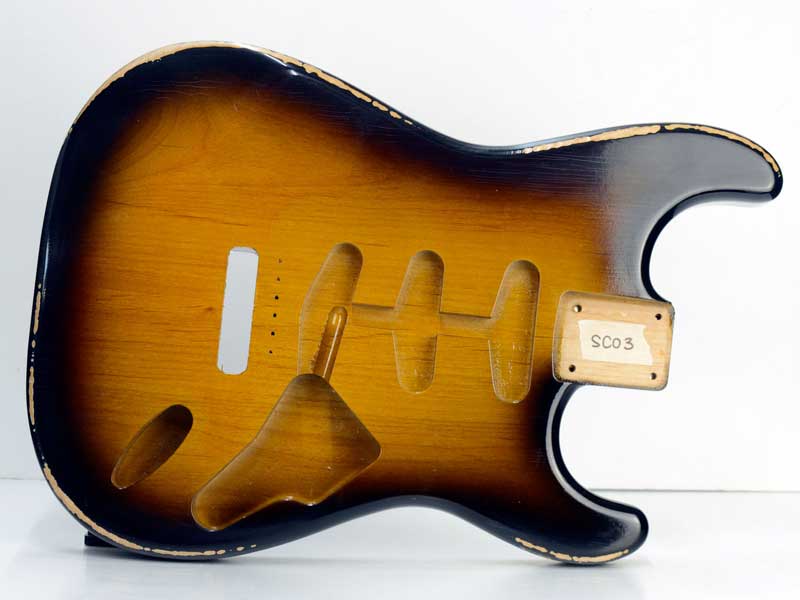 Nitro Relic Alder Stratocaster Body 2 Tone Sunburst