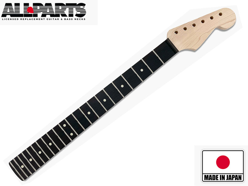 Allparts SEO Stratocaster Neck 22 Jumbo Frets Ebony F/Board