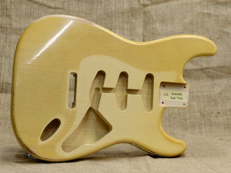 Nitro Relic Blonde Swamp Ash Strat Replacement Body 3lb 12oz
