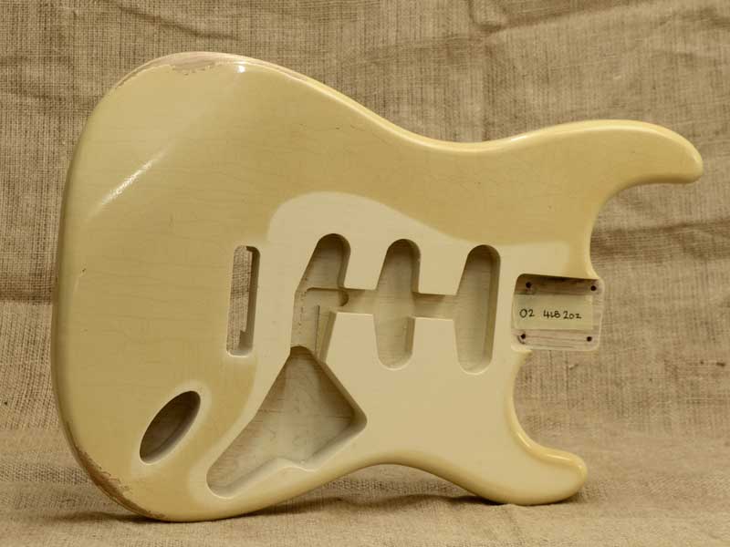 Relic Olympic White Swamp Ash Strat Replacement Body 4lb 2oz