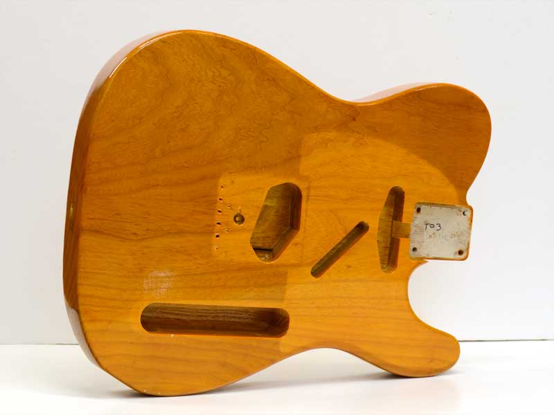 Aged Translucent Tinted Clear Nitro Swamp Ash Telecaster Body