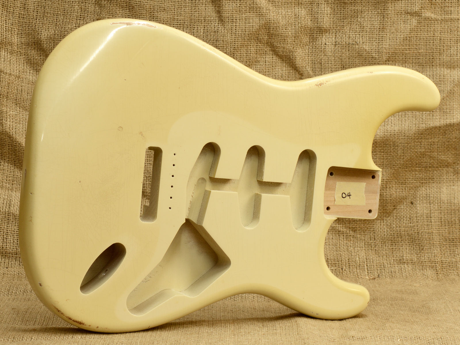 Nitro Relic Alder Stratocaster Body Olympic White #02